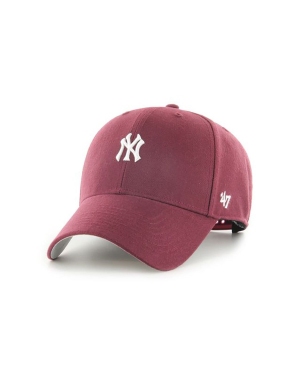 47 brand czapka MLB New York Yankees kolor bordowy z aplikacją