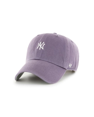 47 brand czapka MLB New York Yankees kolor fioletowy z aplikacją