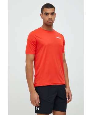 Diadora t-shirt treningowy kolor czerwony gładki