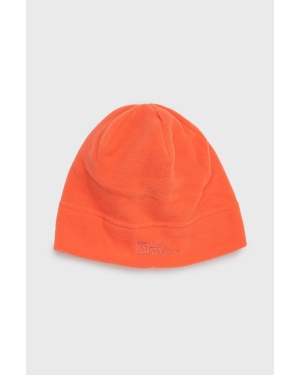 Jack Wolfskin czapka kolor pomarańczowy z cienkiej dzianiny