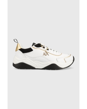 Armani Exchange sneakersy skórzane kolor biały XDX104 XV580 S037