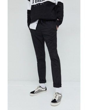 Hollister Co. spodnie męskie kolor czarny proste