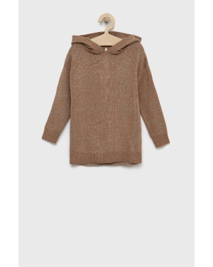 Birba&Trybeyond sweter dziecięcy kolor brązowy lekki