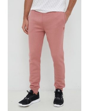 Guess spodnie dresowe ALDWIN kolor różowy melanżowe Z2YB22 K9V31