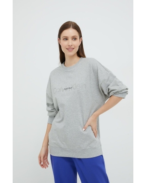 Calvin Klein Underwear longsleeve piżamowy kolor szary z aplikacją