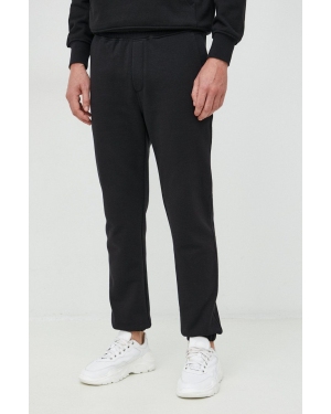 Liu Jo spodnie dresowe bawełniane męskie kolor czarny gładkie
