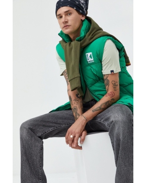 Ellesse bluza bawełniana męska kolor zielony z kapturem z aplikacją SHP16446-Khaki