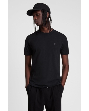 AllSaints t-shirt BRACE TONIC CREW męski kolor czarny gładki MD131G