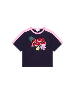 Marc Jacobs t-shirt bawełniany dziecięcy kolor granatowy