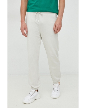 United Colors of Benetton spodnie dresowe bawełniane męskie kolor szary z nadrukiem