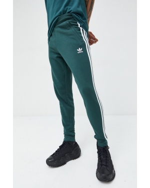 adidas Originals spodnie dresowe męskie kolor zielony z aplikacją