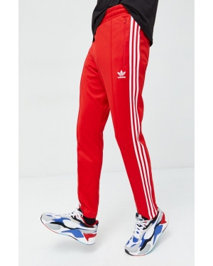 adidas Originals spodnie dresowe męskie kolor czerwony wzorzyste