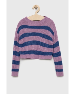 Name it sweter dziecięcy kolor fioletowy