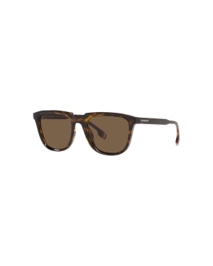 Burberry okulary przeciwsłoneczne GEORGE męskie kolor brązowy 0BE4381U