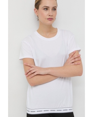 Guess t-shirt damski kolor biały