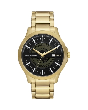 Armani Exchange zegarek męski kolor złoty