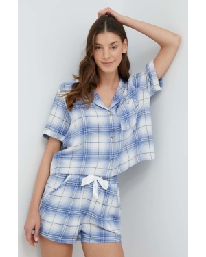 Hollister Co. piżama damska kolor niebieski