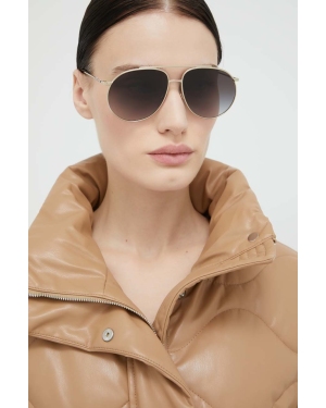 Burberry okulary przeciwsłoneczne ALICE damskie kolor złoty 0BE3138