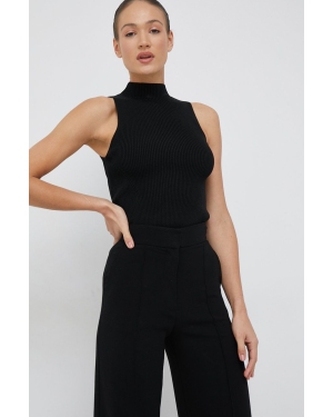 Calvin Klein kamizelka damski kolor czarny z półgolfem