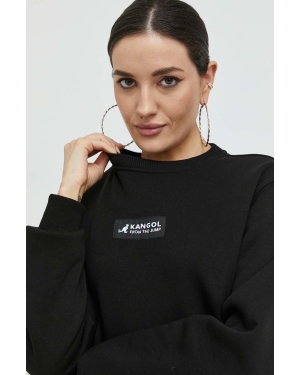 Kangol bluza unisex kolor czarny z aplikacją