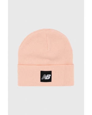 New Balance czapka kolor różowy