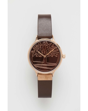 Timberland zegarek damski kolor brązowy
