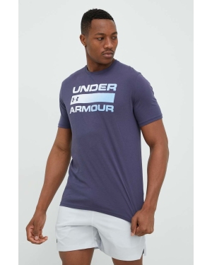 Under Armour t-shirt męski kolor niebieski
