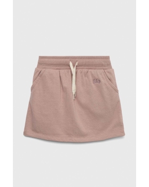 GAP spódnica dziecięca kolor różowy mini prosta