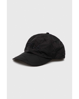 Fila czapka z daszkiem kolor czarny z aplikacją