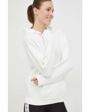 Guess bluza BRENDA damska kolor biały z kapturem z aplikacją V2YQ18 K7UW2