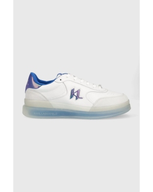 Karl Lagerfeld sneakersy skórzane KL53426 BRINK kolor biały