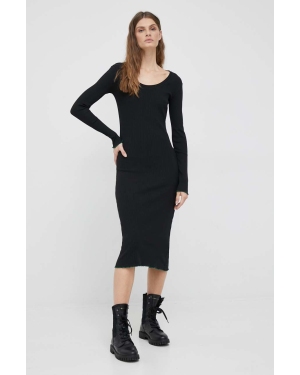 Tommy Hilfiger sukienka kolor czarny mini dopasowana