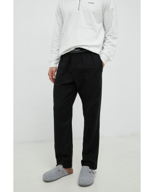 Calvin Klein Underwear spodnie piżamowe męskie kolor czarny wzorzysta