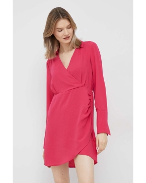 Vero Moda sukienka kolor różowy mini prosta