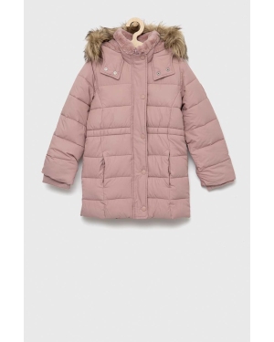 Abercrombie & Fitch kurtka dziecięca kolor różowy