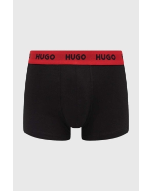 HUGO bokserki 3-pack męskie kolor czarny 50469786