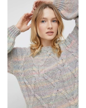 United Colors of Benetton sweter z domieszką kaszmiru damski ciepły