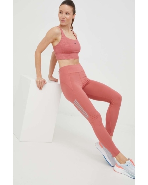 adidas Performance biustonosz sportowy Powerimpact kolor różowy wzorzysty