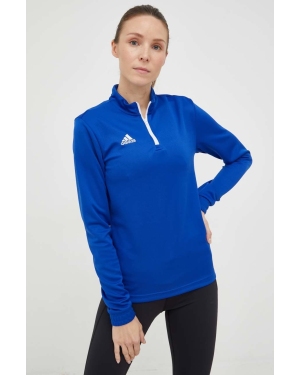 adidas Performance bluza treningowa Entrada 22 damska kolor niebieski gładka