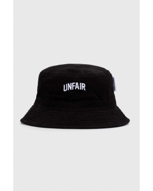 Unfair Athletics kapelusz sztruksowy kolor czarny bawełniany