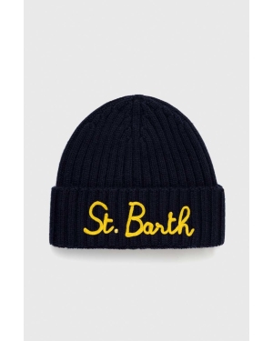MC2 Saint Barth czapka wełniana kolor czarny wełniana