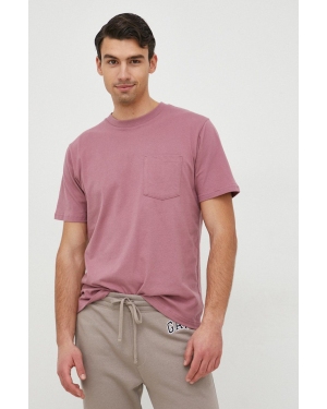 GAP t-shirt bawełniany kolor różowy gładki