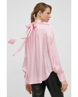 Herskind bluzka damska kolor różowy gładka