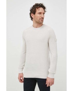 Joop! sweter bawełniany męski kolor beżowy lekki