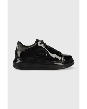 Karl Lagerfeld sneakersy skórzane KL62539S KAPRI kolor czarny