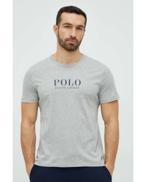 Polo Ralph Lauren t-shirt piżamowy bawełniany kolor szary