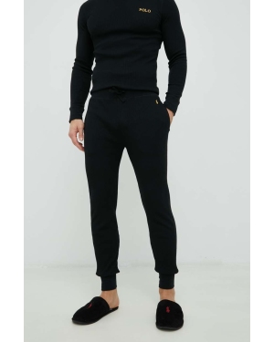 Polo Ralph Lauren spodnie piżamowe męskie kolor czarny gładka