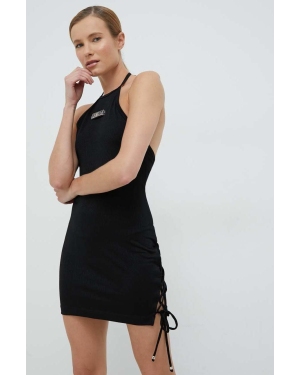 LaBellaMafia sukienka kolor czarny mini dopasowana